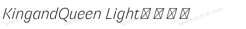 KingandQueen Light字体转换